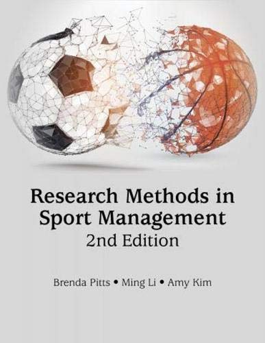 Book cover: "Research Methods in Sport Management," 2nd edition, with a soccer ball.