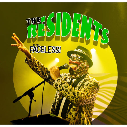CD cover for The Residents’ “Are Faceless” featuring masked performers.