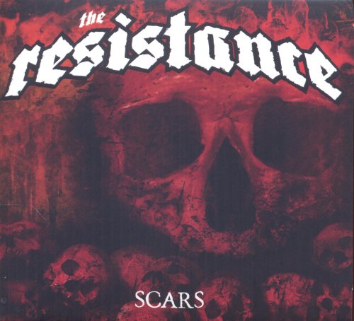 Vinyl record cover: "The Resistance" album "Scars" with skull imagery.