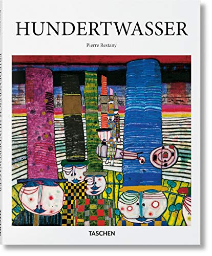 Book cover featuring a colorful, abstract painting of figures with tall, stylized hats.