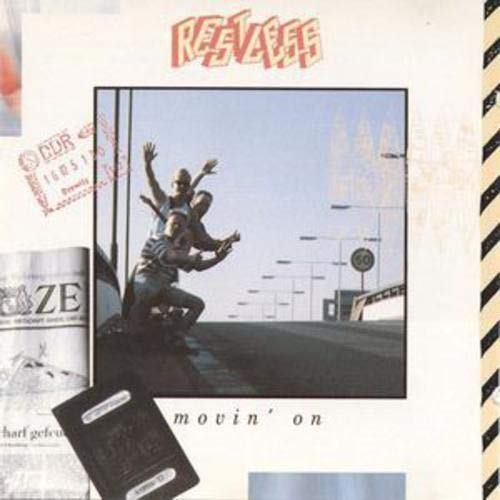 CD cover for “Restless - Movin On” featuring two men on a highway.