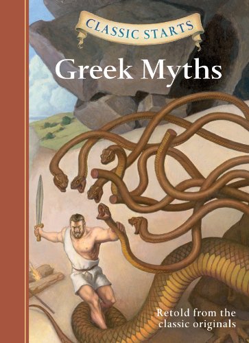 Book cover depicting a man fighting a multi-headed serpent.