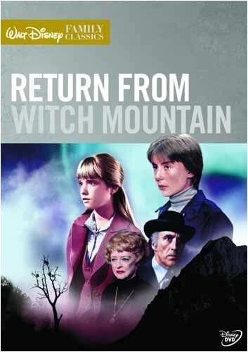 DVD cover art for Return From Witch Mountain featuring four actors against a background.