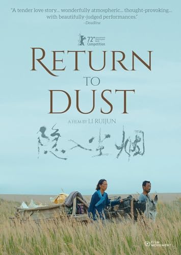 Movie poster for "Return to Dust" featuring a couple in a rural landscape.
