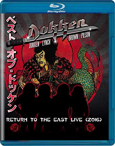 Blu-ray cover for Dokken’s “Return To The East Live 2016” concert.