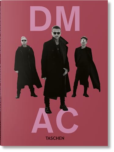 Book cover featuring three men in black coats against a solid mauve background.