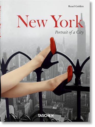 Book cover: "New York. Portrait of a City" with cityscape and legs.