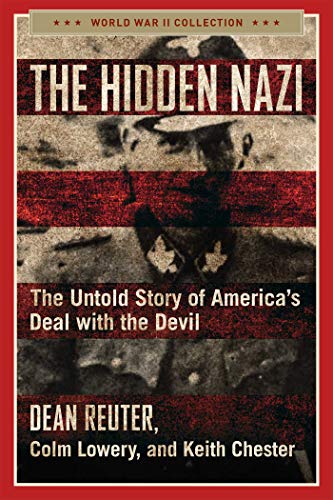 Book cover: "The Hidden Nazi" with a blurred image of a man in uniform.