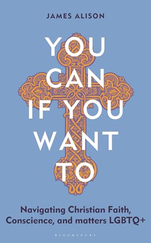 Book cover with title and cross imagery, addressing faith and LGBTQ+ issues.
