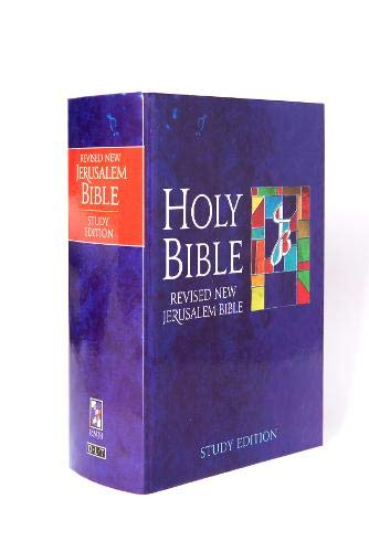 Purple Bible with white text and a colorful cross design.