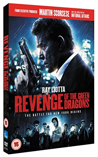 DVD cover for "Revenge Of The Green Dragons" featuring Ray Liotta with a gun.