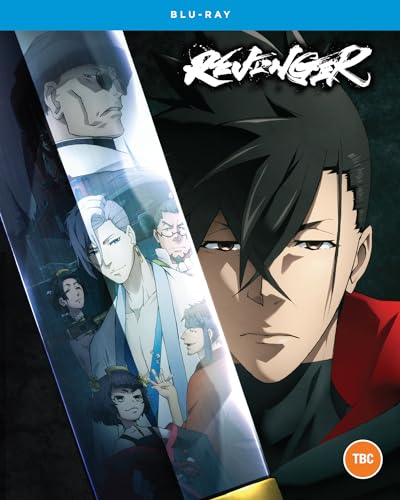 “Revenger” Blu-ray cover featuring anime characters and a katana blade.