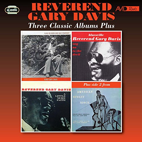CD cover featuring portraits of blues musician Reverend Gary Davis.