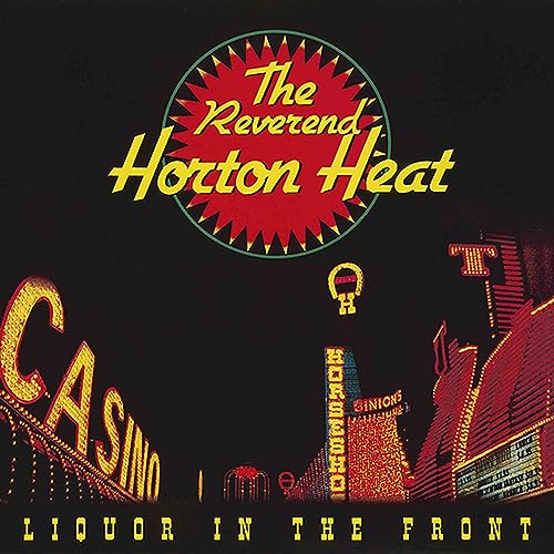 Reverend Horton Heat album cover with casino lights and bold lettering.