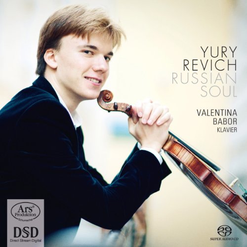 CD cover featuring a man holding a violin, smiling, with text and logos.