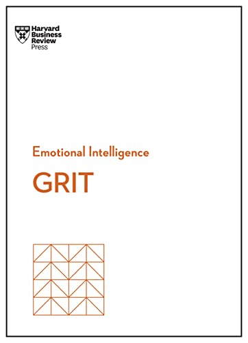 Book cover with “GRIT” in large orange text and geometric design.