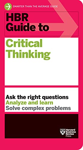 HBR Guide to Critical Thinking book cover, pink and white design.