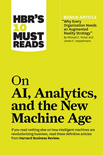 Yellow book cover with bold white text: "HBR's 10 Must Reads on AI, Analytics.