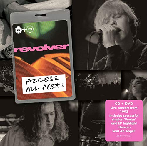 CD and DVD package for “Revolver - Access All Areas” with concert photos.