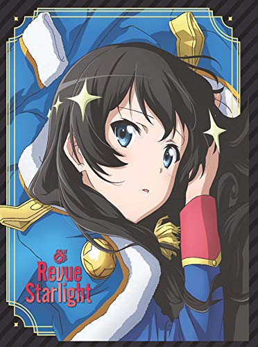 Anime girl with sparkling eyes on a blue and gold Blu-ray cover.