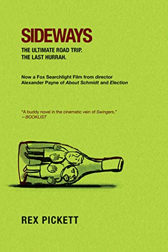 Book cover for "Sideways" featuring a wine glass illustration.