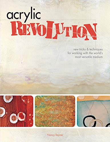 Book cover for “Acrylic Revolution” with abstract acrylic paintings.