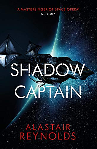 Book cover: spaceship silhouetted against Earth and starry space.