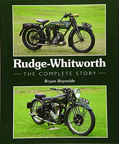 Book cover featuring two vintage Rudge-Whitworth motorcycles on grass.