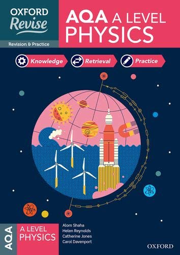 AQA A Level Physics revision guide cover with space and energy imagery.