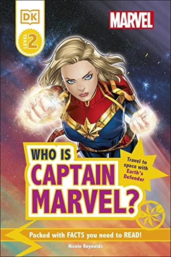 Book cover featuring Captain Marvel in a superhero pose, with bold title text.