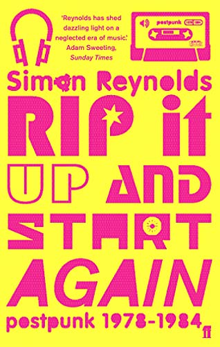 Book cover with bright yellow background and bold pink text reading Rip it Up.