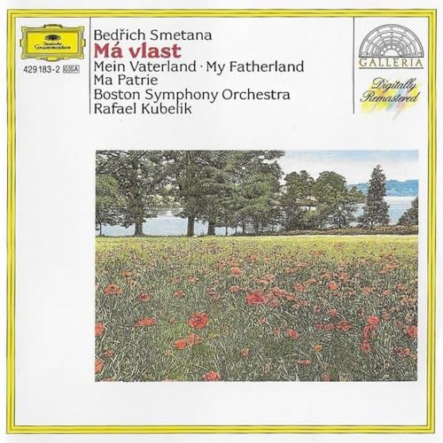 Classical music CD cover with a landscape painting of a poppy field.