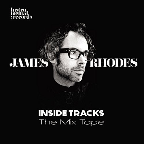 Black and white album cover featuring James Rhodes in glasses.