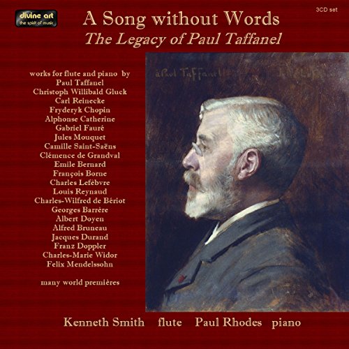 CD cover for “A Song Without Words” featuring a portrait of Paul Taffanel.