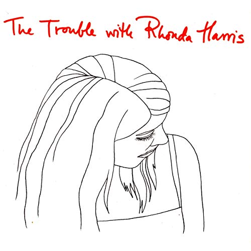 Line drawing of a woman with long hair, album cover art.