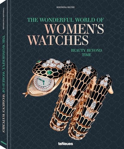 Book cover featuring a gold and black jeweled snake bracelet watch.