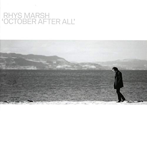 Rhys Marsh album cover: a man stands by the sea, in black and white.