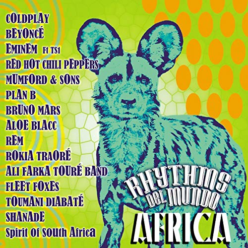 CD cover: green background, blue spotted hyena, artist names listed.
