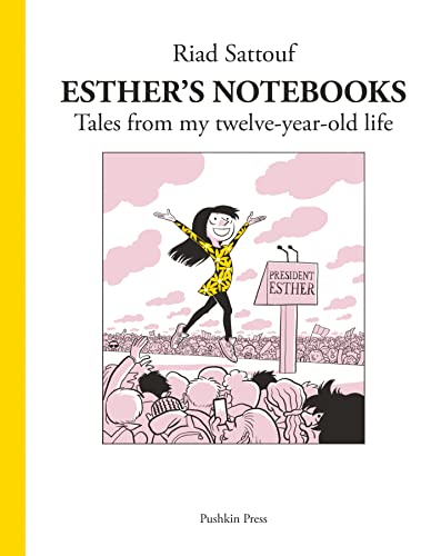 Book cover: girl jumping in front of a crowd, cartoon style.