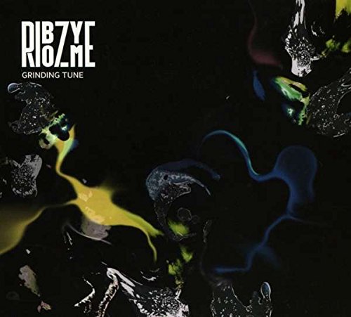 Album cover with dark background, abstract shapes, and "Ribozyme - Grinding Tune" text.