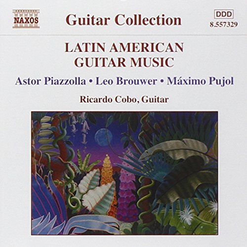 CD cover for Latin American Guitar Music by Ricardo Cobo featuring a jungle painting.