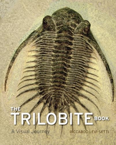 Book cover featuring a detailed fossilized trilobite against a beige background.