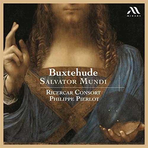 CD cover featuring a detail of “Salvator Mundi” painting and text.