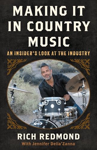 Book cover featuring a drummer and the title "Making It in Country Music.
