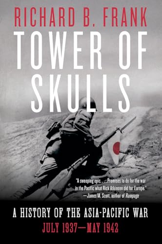 Book cover: “Tower of Skulls” depicts a soldier with a Japanese flag.
