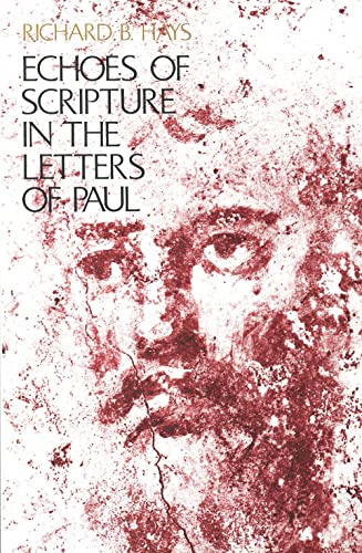 Book cover: “Echoes of Scripture” with a faded portrait in red.