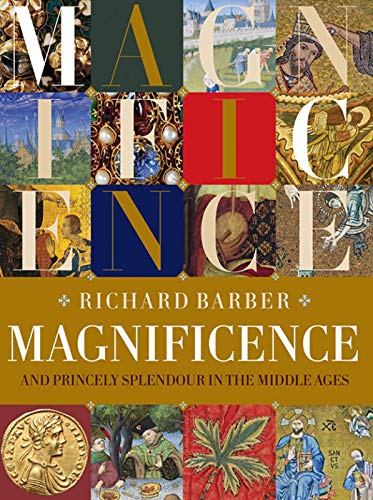 Book cover featuring medieval art, illuminated letters, and historical figures.