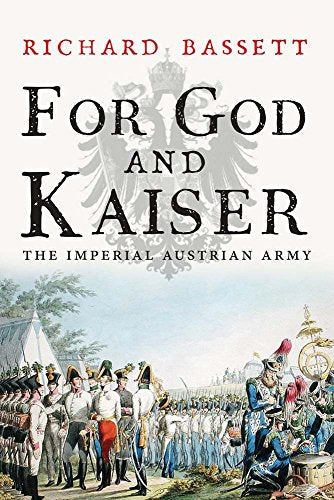 Book cover depicting 19th-century Austrian soldiers and military camp scene.