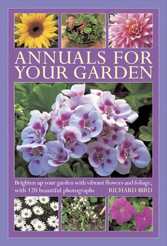 Book cover featuring colorful annual flowers like sunflowers and geraniums.