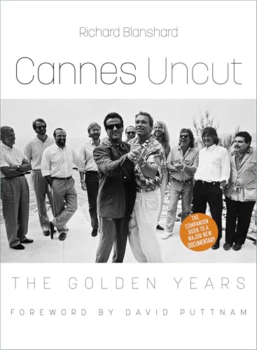 Book cover: "Cannes Uncut" with a black and white photo of men.
